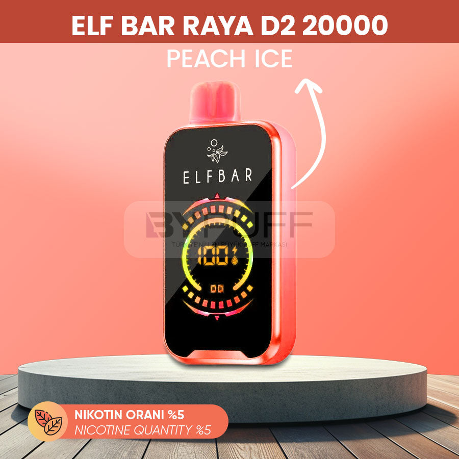 Elf Bar Raya D2 20000 Peach ice